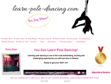 Tablet Screenshot of learn-pole-dancing.com